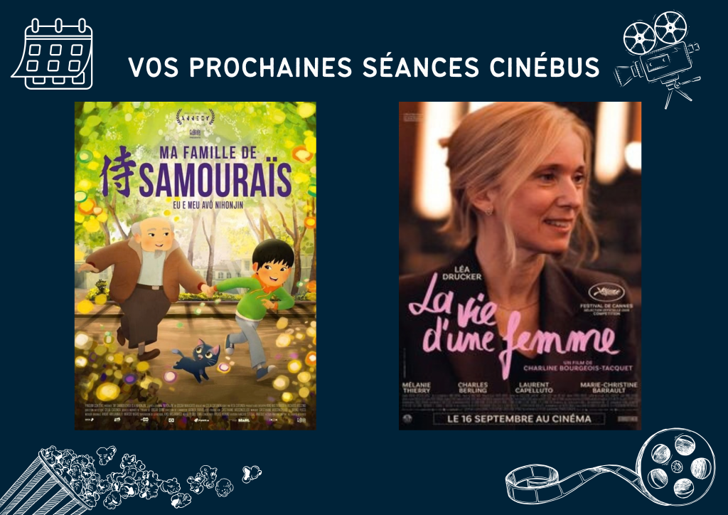 VOS PROCHAINES SÉANCES CINÉBUS - Vendredi 9 octobre 2026